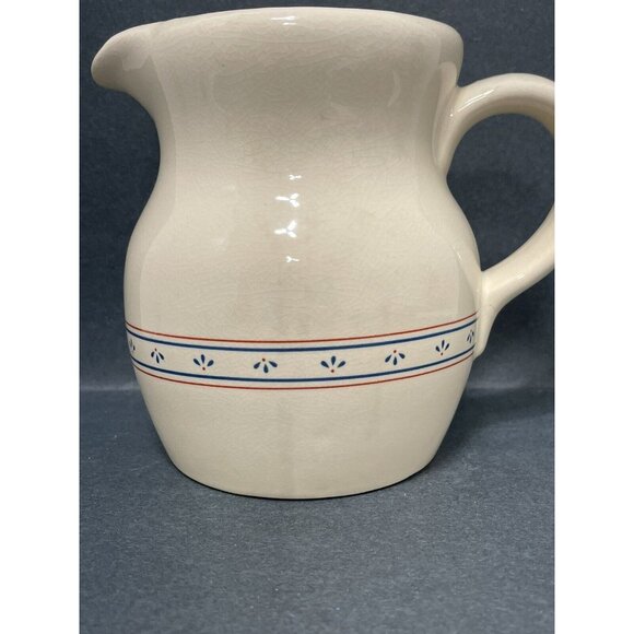 Lilian Vernon Country Flowers Decorative Ceramic Pitcher 6 1/2" Tall - Picture 4 of 11